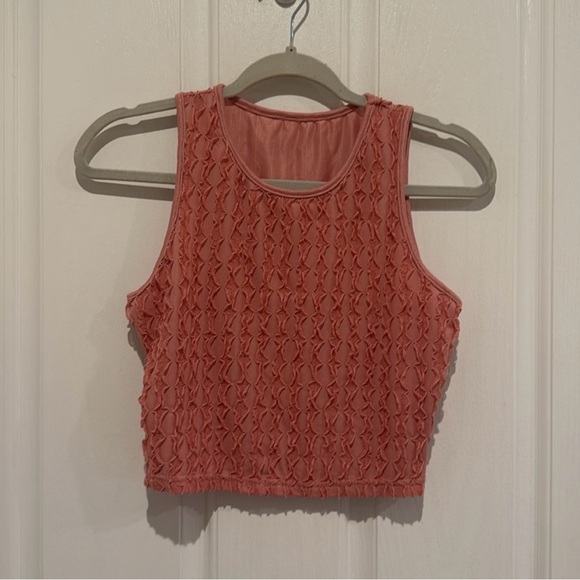 Pink Textured Two Piece Set - Picture 2 of 5